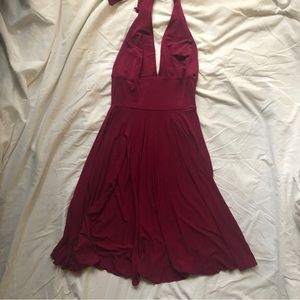 Red BCBG Paris Halter Dress